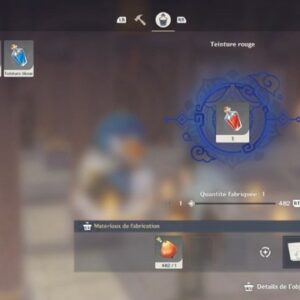 fabrication teinture rouge genshin impact