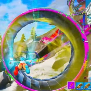 parcourir 500 m dans le sillage aérien autour de la Bamboche