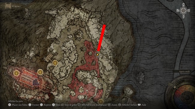Emplacement de l'Essaim de mouche dans Elden Ring