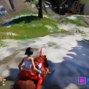 sauter sur le dos d'un loup ou d'un sanglier dans plusieurs parties Fortnite