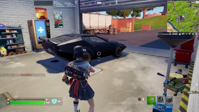 Une Whiplash dans Fortnite