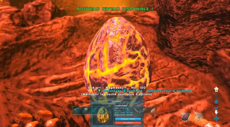 œuf de Magmasaur à Ark Fjordur-1
