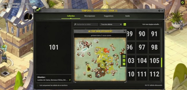 Emplacement Magmacaque sur DOFUS TEMPORIS 7