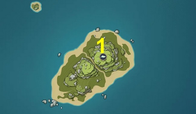 Emplacements des Conques de mirage des îles du flan