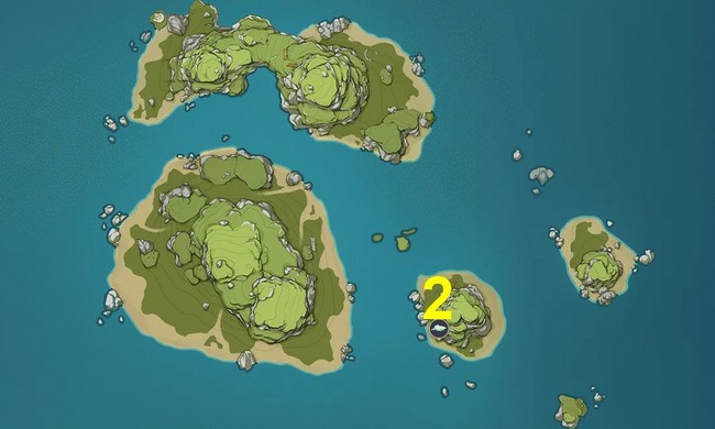 Emplacements des Conques de mirage des îles jumelles