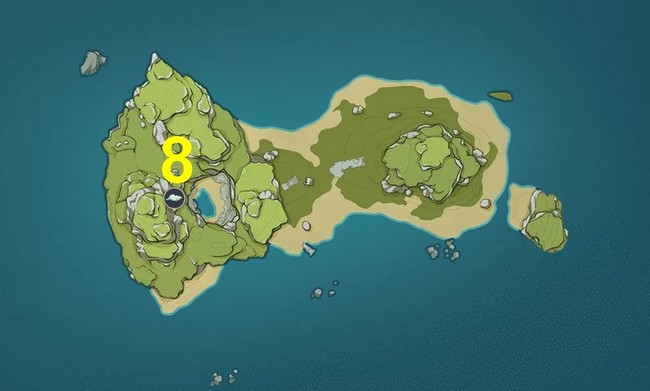 Emplacements des Conques d’écho des îles funestes