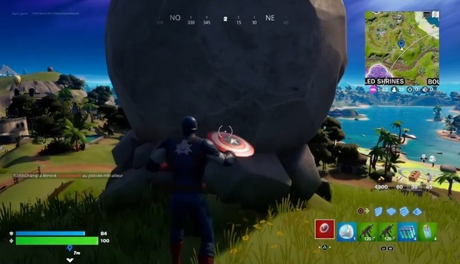 Faire rouler des rochers roulants sur 100 m en une seule partie