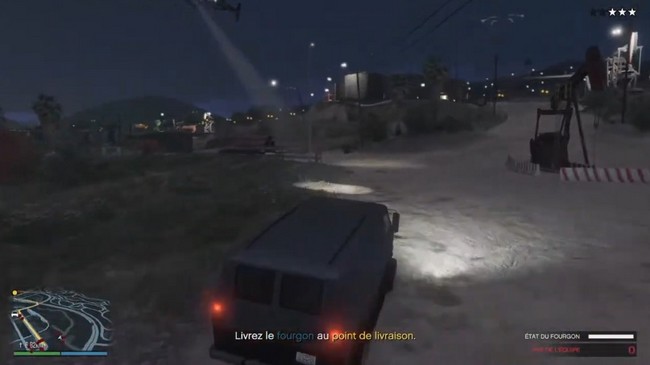 Livrez le fourgon au point de livraison