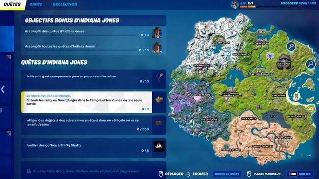 Obtenir les reliques Durrrburger dans le temple et les ruines en une seule partie