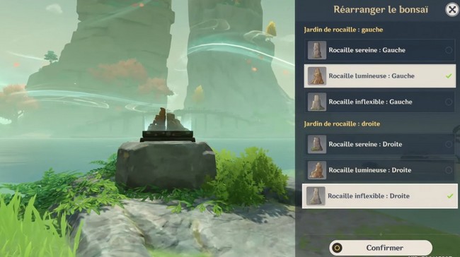 Puzzle Stèles Géo- îles du flan genshin impact