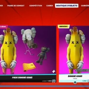 Skin Banane KAWS Fortnite
