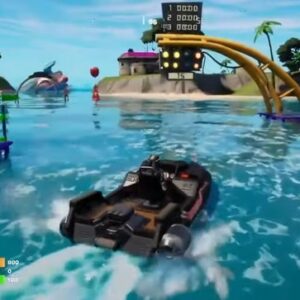 Terminer un tour du circuit de la course de bateaux après le début du compte à rebours-fortnite
