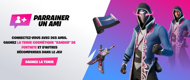 parrainer un ami fortnite 2022