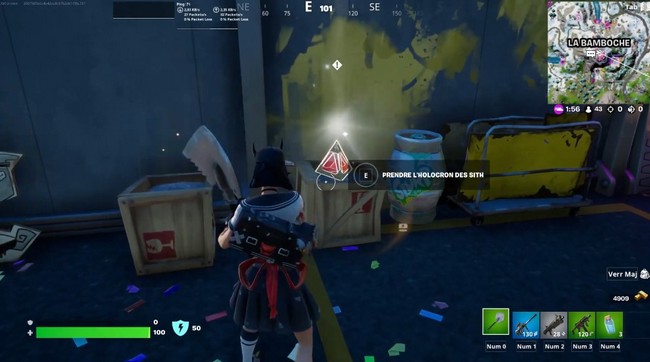 prendre l'holocron des Sith fortnite