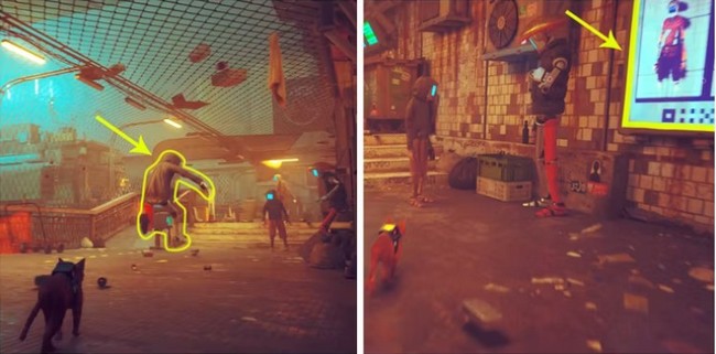 se rendre au coffre-fort du Centre-ville dans Stray-2