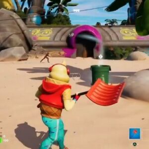 une poubelle officielle- fortnite