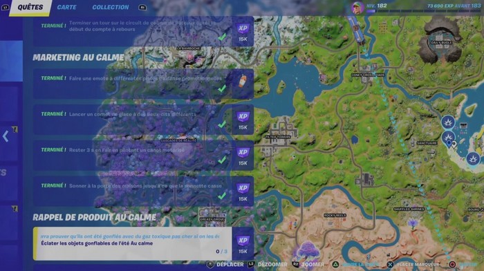 Éclater les objets gonflables de l'été Au calme