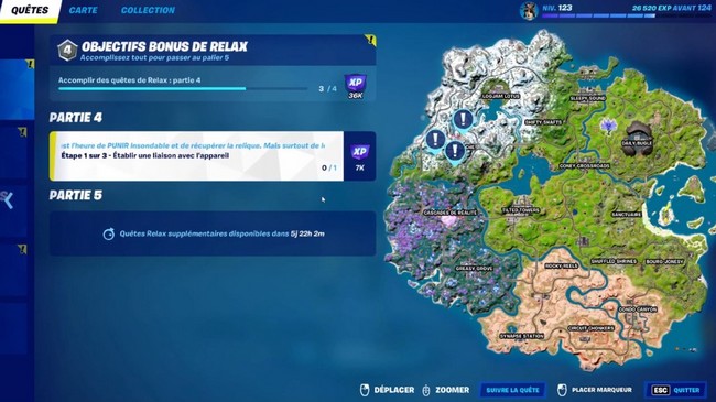 établir une liaison avec l'appareil