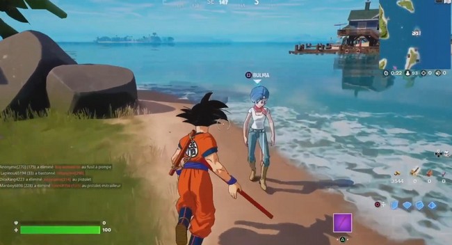 Bulma le nouveau PNJ de Fortnite saison 3 du chapitre 3