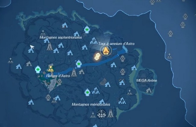 Carte Aesperia Tower of Fantasy