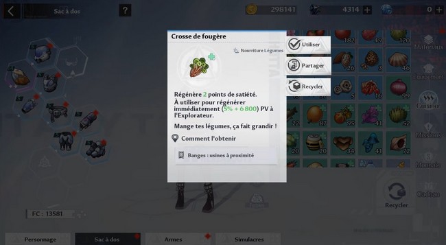 Crosse de fougère Tower of Fantasy