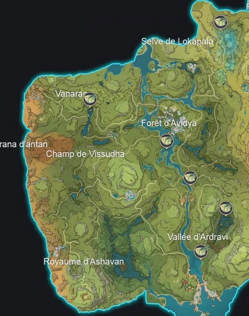 Emplacement Marlin à hache de Jade Genshin impact