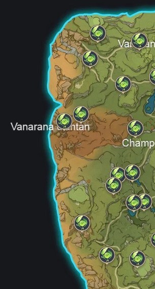 Emplacement des Dendroculus à Vanarana d'antan