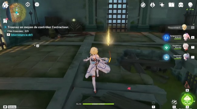 clés de commandes de l'extracteur