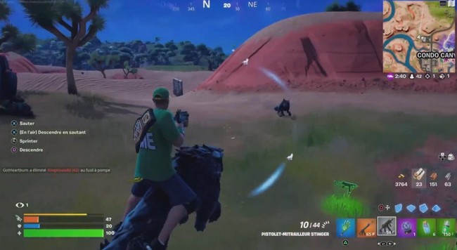 Infliger des dégâts à des adversaires en chevauchant un loup ou un sanglier dans Fortnite