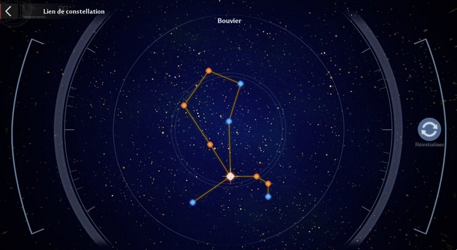 Lien de constellation du Bouvier - Navia