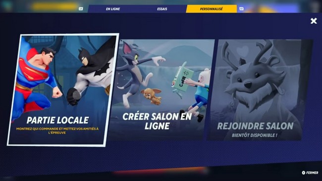 Partie locale Multiversus