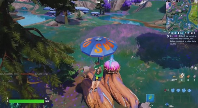 Ramasser des graines dans des cosses de gaine de réalité avant qu'elles arrêtent de rebondir