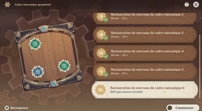 Restauration de morceau de cadre mécanique 6