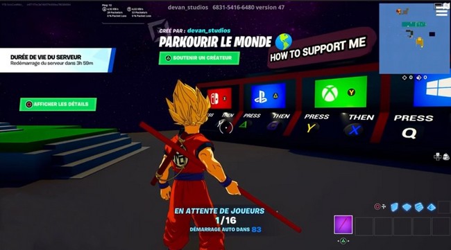 terminer 3 écosystèmes dans Parkourir le monde de Fortnite