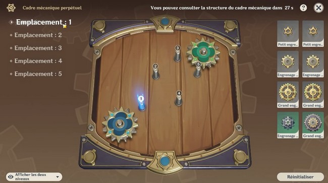Solution du cadre mécanique 5 - Genshin Impact