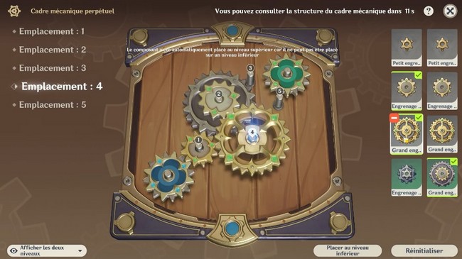 Solution du cadre mécanique 5 - Genshin Impact
