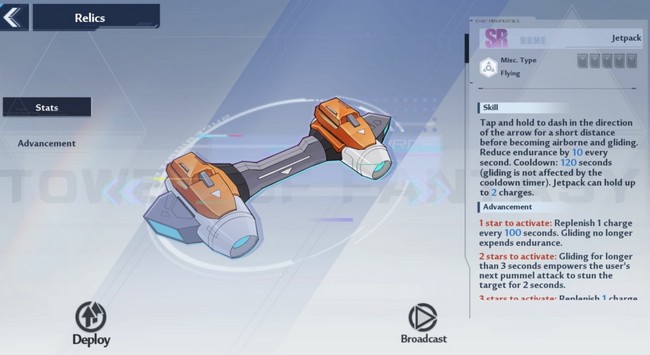 Tower of Fantasy Jetpack