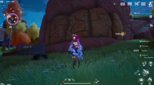 casser des murs de rochers dans Tower of Fantasy