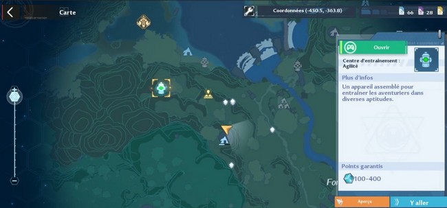 centre d'entraînement