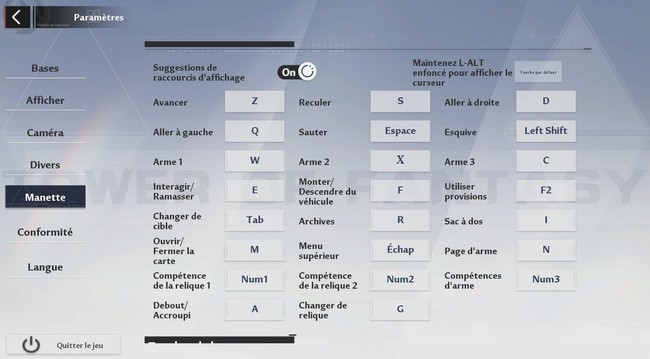 clavier Tower of Fantasy