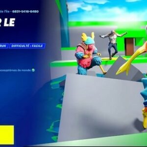 code de l'île Parkourir le monde fortnite
