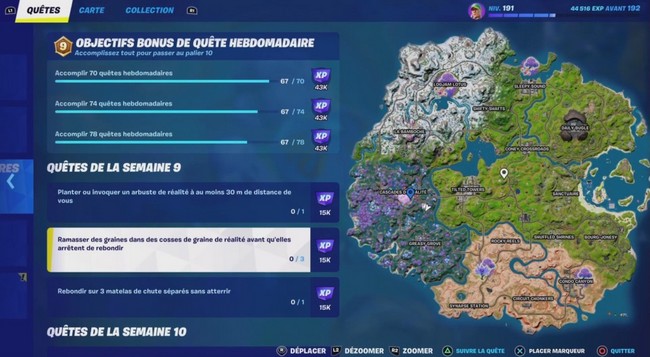 défi semaine 9 fortnite