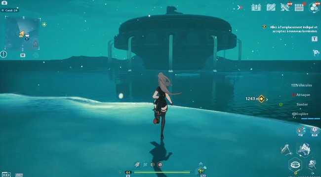 emplacement Châssis bionique de la Licorne dans Tower of Fantasy