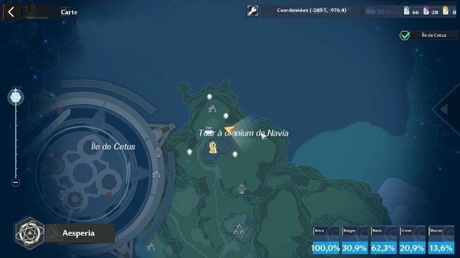 Emplacements des fraises dans Tower of fantasy