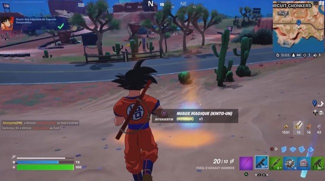 emplacement nuage magique fortnite