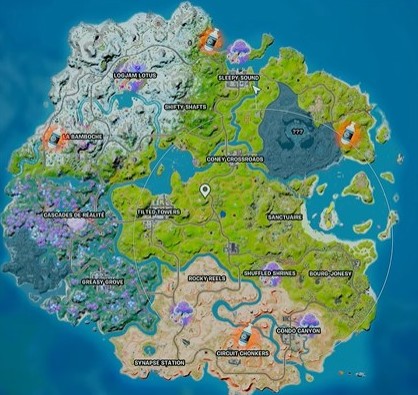 Les capsules tomberont au hasard sur la carte.