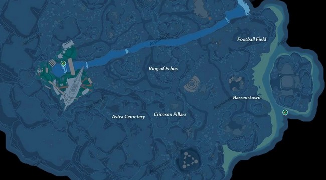 emplacements des esturgeons de Darby