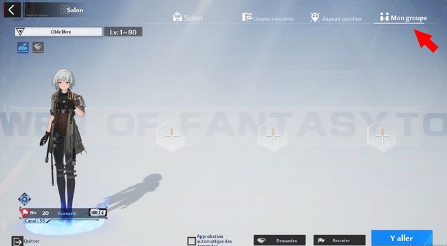 jouer avec des amis dans Tower Of Fantasy