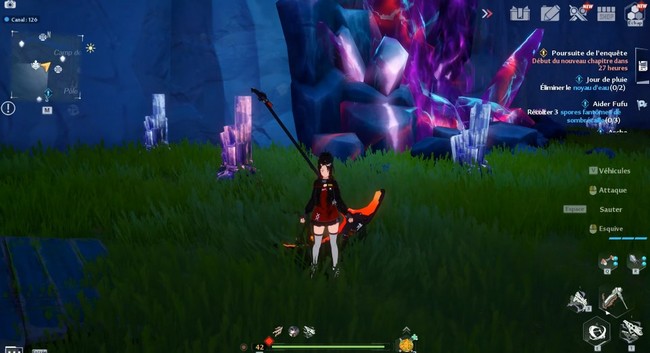 Emplacements des Résidus étranges