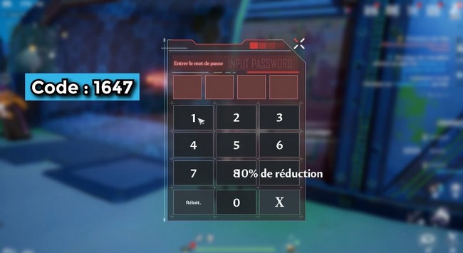 mot de passe serrure électronique Refuge HT201 tower of fantasy